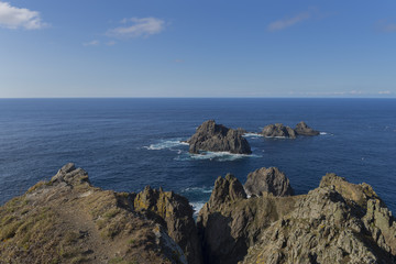 Rocas en Cabo Ortegal (La Coruña, España).