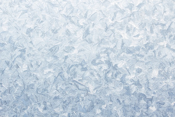 Fototapeta ice pattern on frozen window christmas background obraz