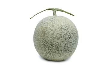 hokkaido melon on white background