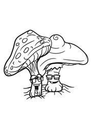 nerd geek friends Team clever hornbrille fliegenpilze crazy