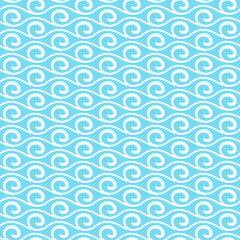 Blue seamless pattern