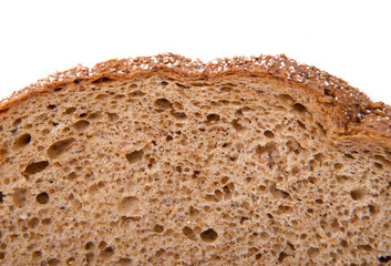 Bread macro close-up with a lot copyspace