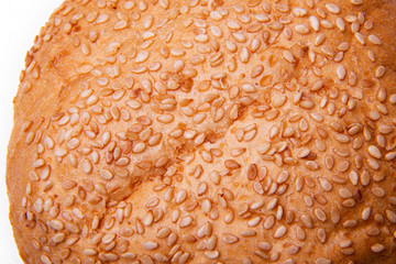 Bread macro close-up with a lot copyspace