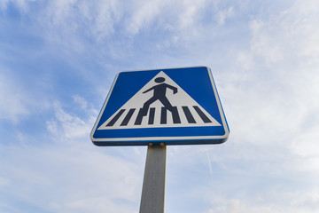 Señal de paso de peatones.