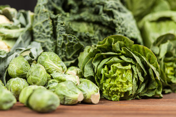 Fototapeta premium Assortment of green vegetables