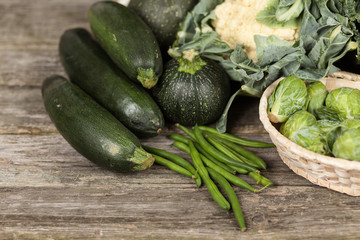 Assortment of green vegetables