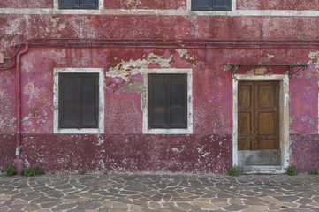 Old house in Mazzorbo, Venice, Italy