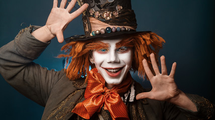 man dressed as the mad hatter portrait
