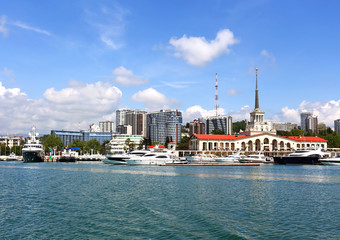 Water area of the sea passenger port