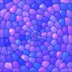 Violet abstract stained glass mosaic background