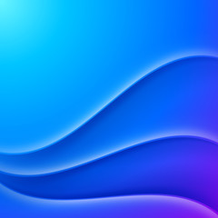 Blue shaded waves abstract vector background