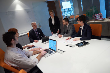 business people group on meeting