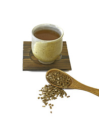 Burdock root tea with dried burdock root