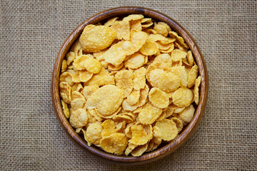 Fresh cereal cornflakes.