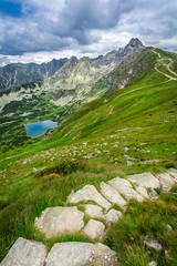Fototapeta premium Narrow footpath in the Tatras Mountains