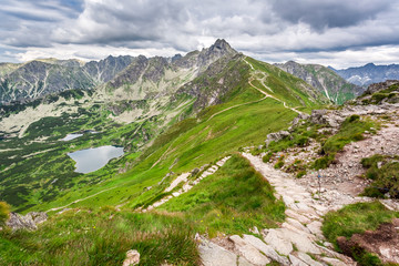 Mountains trail in Tatras