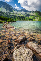 Beautiful pond in the Tatra Mountains