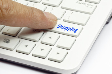 Shopping button - Business Concept