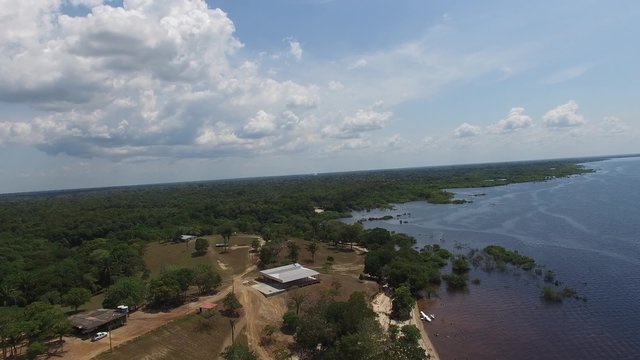 Aerial View of Amazon Coast, Brazil