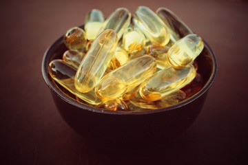 Cod liver oil capsules