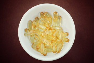 Cod liver oil capsules