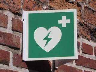 Defibrillatorsymbol - obrazy, fototapety, plakaty