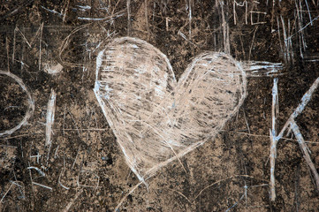 Graffiti con cuore