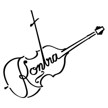 Kontrabass als Logotype