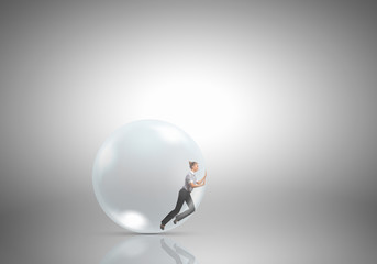 Inside light bulb