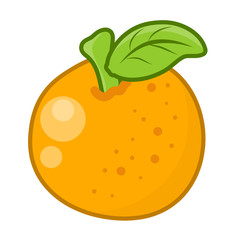 Orange isolated illustration