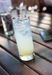 Homemade fresh lemonade drink