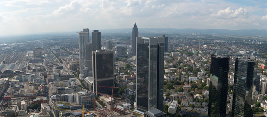 Fototapeta na wymiar Skyline of Frankfurt in Germany