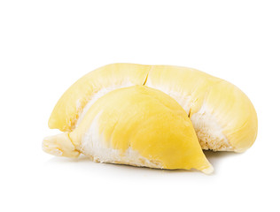 durian on white background