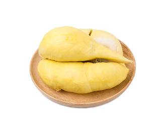 durian on white background