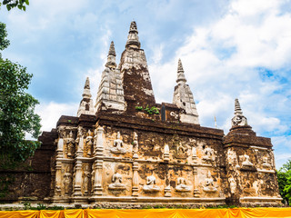 Fototapeta na wymiar Wat Jet Yod in Chiang Mai province