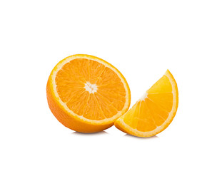 Orange fruit isolated on white