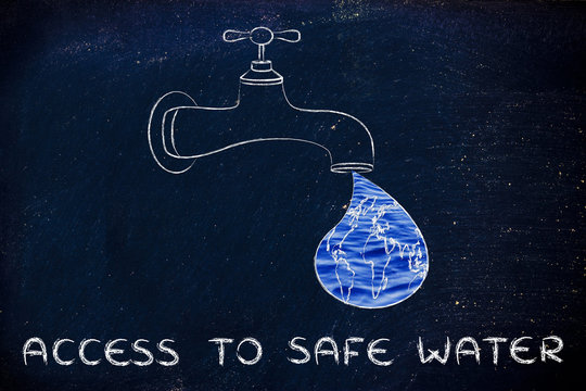 Access To Safe Water: The World In A Droplet From The Tap (with