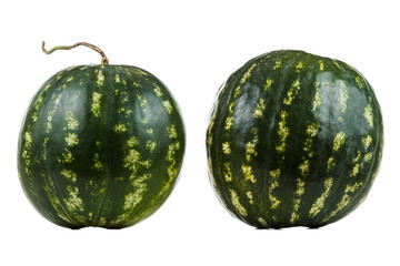 Two ripe watermelon