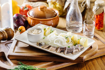 herring with potatoes