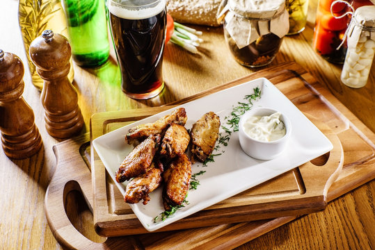 chicken wings with beer
