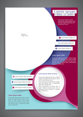 Abstract colored flyer