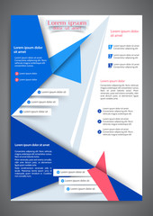 Abstract colored flyer