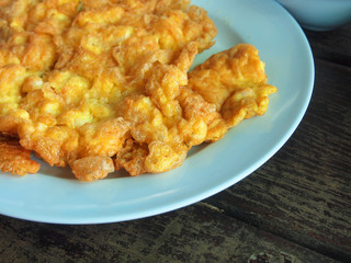 the omelette in dish