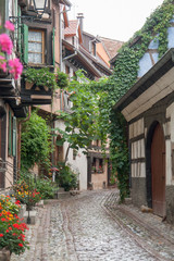 Fototapeta na wymiar Eguisheim in Alsace