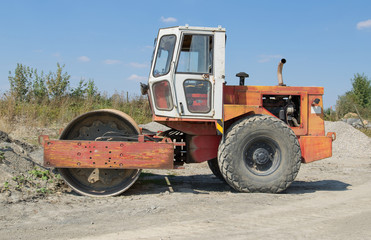 Fototapeta premium Road roller