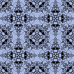 Seamless pattern with beautiful flowers