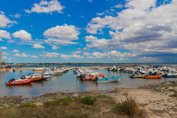 Boats in Torre Lapillo
