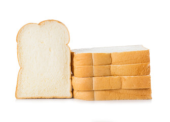 sliced bread isolated on white background