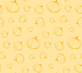 pumpkins seamless pattern