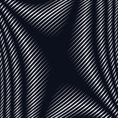 Obraz premium Abstract lined background, optical illusion style. Chaotic lines